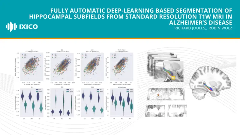Fully automatic deep-learning based segmentation of hippocampal subfields from standard resolution T1W MRI in Alzheimer’s disease