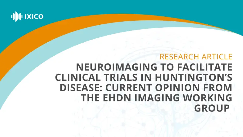 Neuroimaging to Facilitate Clinical Trials in Huntington’s Disease: Current Opinion from the EHDN Imaging Working Group - IOS Press